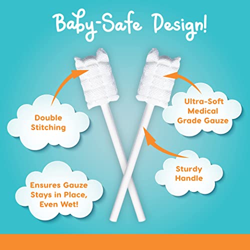 Baby Tongue Cleaner [40 Pack] Individually Wrapped & Disposable