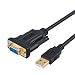 USB to RS232 Adapter with PL2303 Chipset, CableCreation 6.6 ft USB 2.0 Male to RS232 Female DB9 Serial Converter Cable for Cashier Register, Modem, Scanner, Digital Cameras, CNC,Black primary