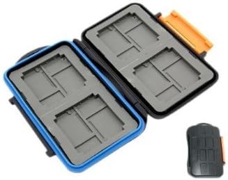 Harrd Shell Water Resistant Multi Use Memory Card Case for SD/SDHC/SDXC/microSD/microSDHC/microSDXC/Pro Duo/Compact Flash Cards (4CF 8XD 8microSD Hard Shell)