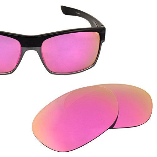 LenzFlip Polarized Replacement Lens for Oakley TWO FACE - Polarized with Pink Lady Mirror Lenses