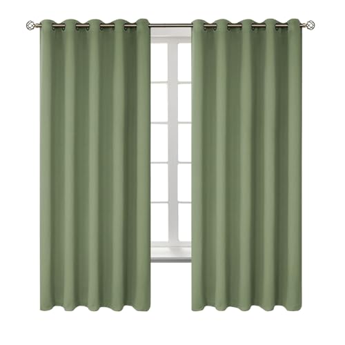 Bgment Grass Green Blackout Curtains