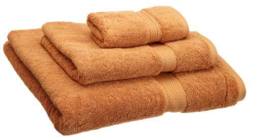 Superior 900 GSM Luxury Bathroom 3-Piece Towel Set, Made of 100% Premium Long-Staple Combed Cotton, Hotel & Spa Quality Washcloth, Hand Towel, and Bath Towel - Rust