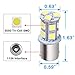 AUTOSAVER88 1156 LED Light Bulbs - [10 Pack] 4800K White LED Lamp for RV Trailer Camper Interior Signal Light