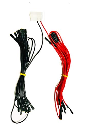 Atomic Market Power Wiring Harness Up to 18 Arcade Led Lighted Buttons w/4 pin Molex Connector 2.8mm Connectors