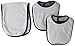 Little Me Clothes for Baby Boys’ and Girls’ 3-Piece Bib and Burp Sets, 2 Bibs and 1 Burp Cloth, Soft Cotton Feeding Essentials with Velcro Closures, Absorbent, Machine Washable
