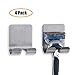 ReNext Razor Holder Plug Holder Hook with Self Adhesive - Brushed Stainless Steel (4 Pack)