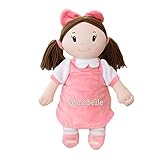 GiftsForYouNow Plush Embroidered Little Darlings Personalized Baby Doll, Brunette