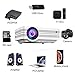 Projector,LED Video Projector, Updated LCD Technology Support 1080P Portable Mini Multimedia Projector Ideal for Home Theater Entertainment Games Partiesthumb 1