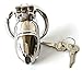 Male Chastity Device Stainless Steel Chastity Cage with Arc-Shaped Sex Toys Virginity Lock,S 38mm,L40mm