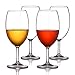 MICHLEY Unbreakable Wine Glasses, 100% Tritan Plastic Shatterproof Large Wine Glasses 20 oz, Set of 4