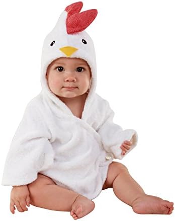 Unisex Baby Bathrobe Cotton Animal Hooded Dressing Gown Sleepwear Homewear for 0-6 Kids Toddler Baby Boys Girls Best Gift
