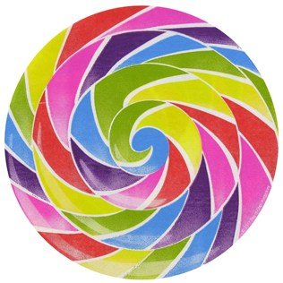 Candylicious Lollipop Round Napkins