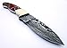 Poshland Handmade Damascus Steel Bushcraft Knife - Stunning Easy Grip Handle