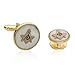 Cuff-Daddy Mother of Pearl Freemason Masonic Formal Set Cufflinks and Studs with Presentation Box