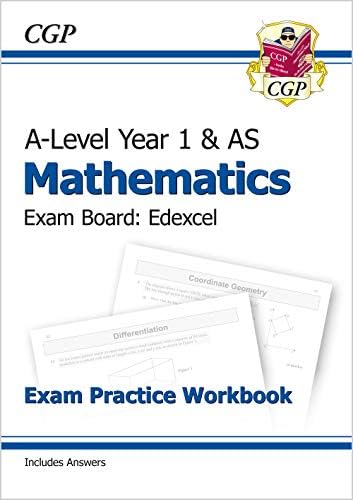 Coordination Group Publications Ltd (CGP) AS-Level Maths Edexcel Exam Practice Workbook (includes Answers)