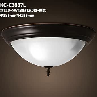 Cttsb ceiling lamp Living Room American Country House Showroom Living