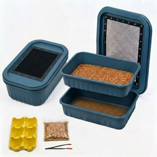 XNEXNE 3-Layer Mealworm Breeding Kit