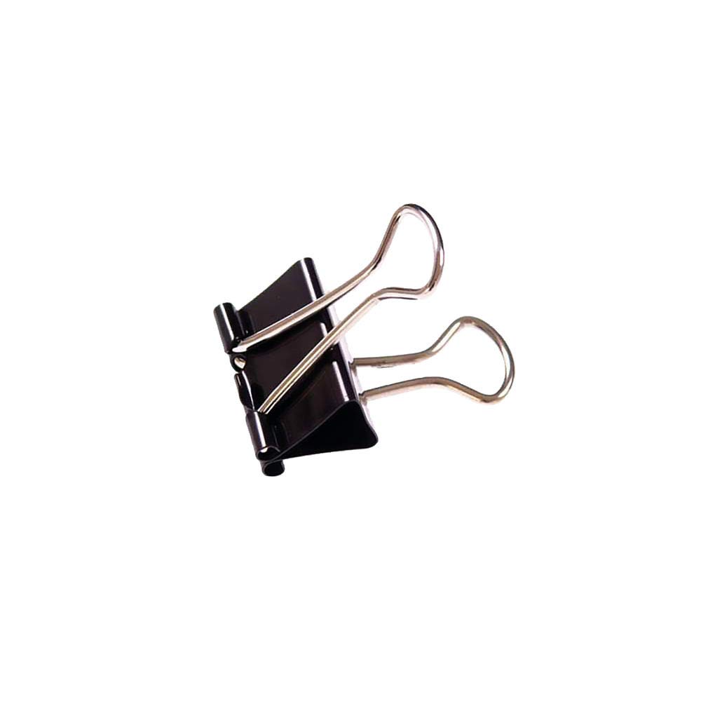 IXL Premier-Grip Foldback Clip 25mm Black Ref 1415/99 [Pack 100]