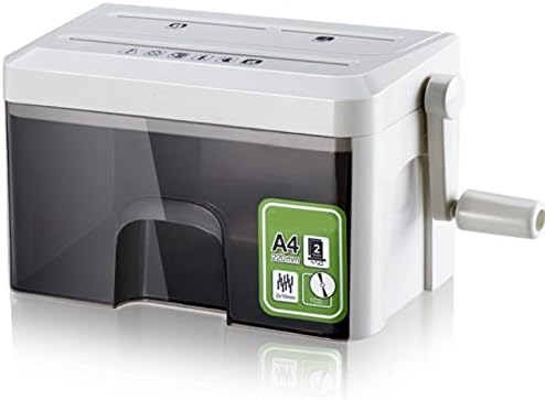 Mini Preffesional Manual Shredder Household Office Secret Hand Shredder for Paper Card Discs 370X135x180mm