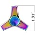 Rainbow Anti-Anxiety Fidget Spinner - [Metal Fidget Spinner] Figit Hand Toy for Relieving Boredom ADHD and Anxiety - Nomad Pro Q4 Hand Spinner