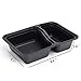 Premium BPA Meal Prep Containers - 10 Pack Lunch Boxes with 2 Compartment and Lids / Portion Control / Food Storage Box / Microwaveable, Dishwasher and Freezer Safe