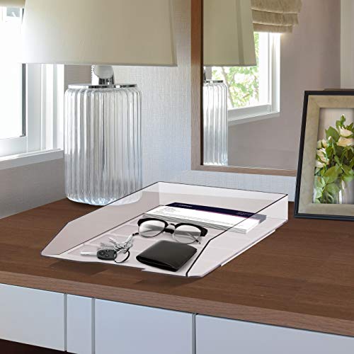 Acrimet Stackable Front Load Letter Size Tray Plastic Desktop File