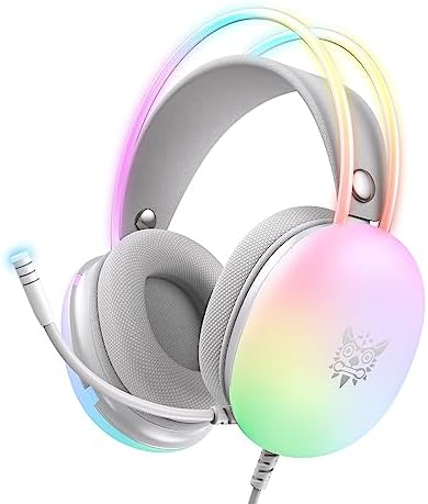 Onikuma X25 Gaming Headset with Microphone, RGB Gradient Dynamic