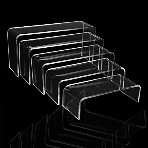 Clear Acrylic Display Stand, 5 Sizes, Clear Acrylic Display Risers