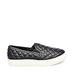 Steve Madden Girls Shoes Ecentric Q Flat, Black, 3