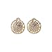 Paxuan Womens Silver Gold Plated Alloy Rhinestone African Jewelry Set Hallow Chain Choker Necklace Stud Earrings Cuff Bangle Bracelet Ring Set (Gold)