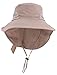 Denovit SPF 50+ UV Sun Protective Foldable Travel Bucket Hat w/Neck Flap