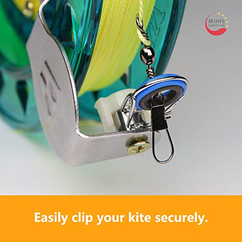 Mint's Colorful Life Kite Line Reel Winder 7inches Dia with 600 feet String (60 lbs) for Kids/Teens, Blue - Thumbnail 6