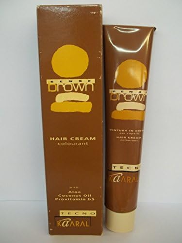 Sense Red Colours by Techno Kaaral - Permanent Cream Hair Colourant Enriched with Aloe, Coconut Oil, and Provitamin B5 - 3.5 Fl. Oz. Tubes - Shade Selection: 6.35 - Nocciola