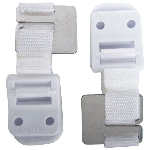 2PK WHT Furn Wall Strap