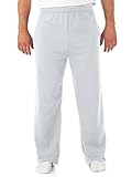 Jerzees Dri-Power Poly Pocketed Open-Bottom Sweatpants, Medium - Ash