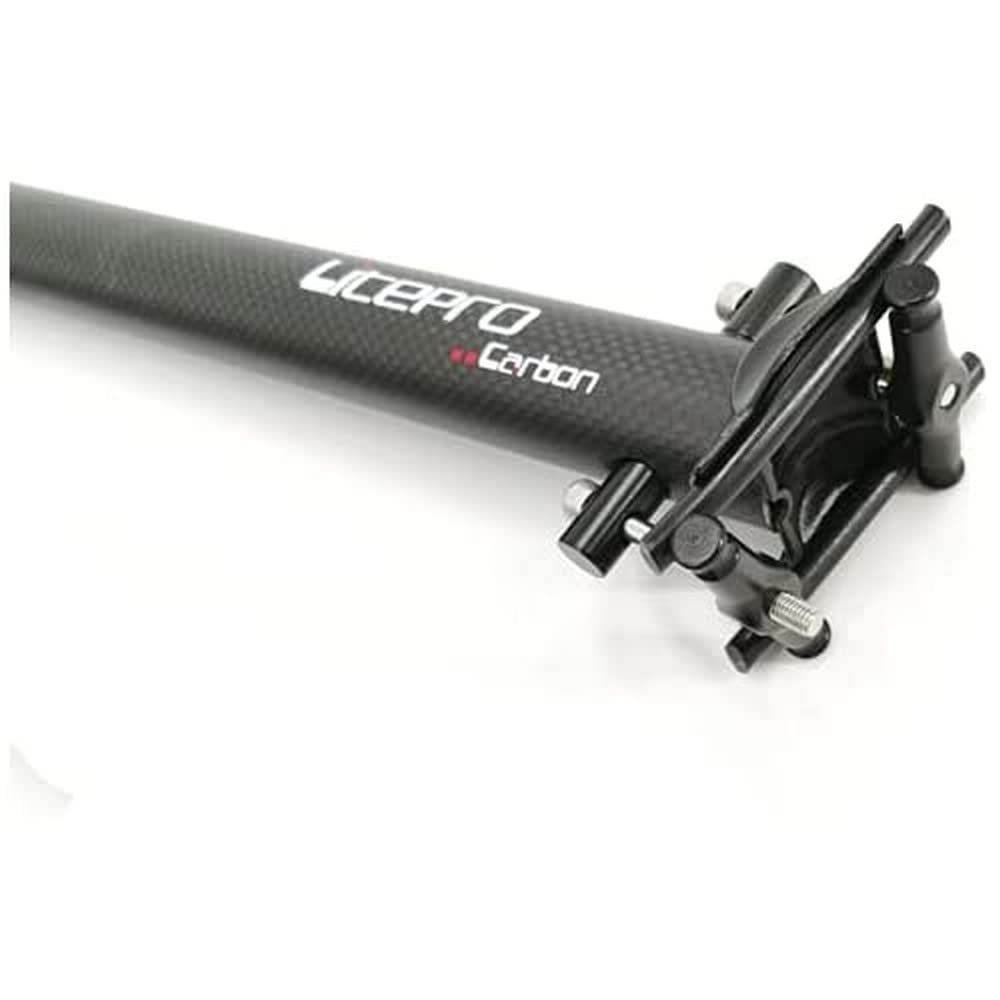 Extended Carbon Seatpost & Pentaclip for BROMPTON Bicycle 580mm (235 lighter) 3K Matt