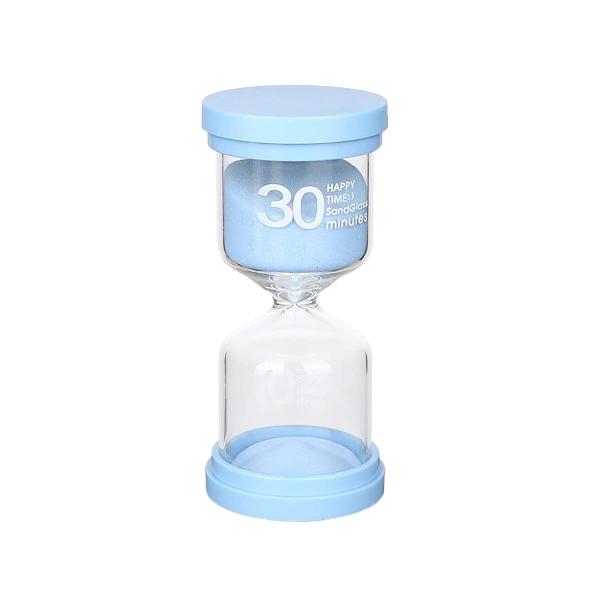 Sandglass Timer 30 Minutes Blue Hourglass sandy clock for kids children Time Management Assistant for kitchen classroom game Living Room Office Home Decoration half an hour