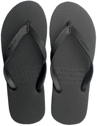 plain black flip flops mens
