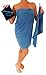 MICRO-MIRACLE XXL Travel Towel - 2 Quick Dry and Extra Soft Microfiber Towels, Lightweight and Compact for Gym, Swim Practice, Travel, Backpacking, Camping, RV, Beach, Camping (Blue Marle)