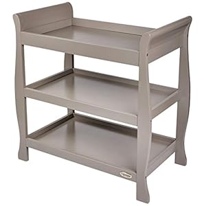 Obaby Stamford Sleigh Open Changing Unit – Taupe Grey