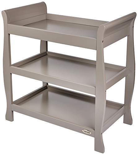 Obaby Stamford Sleigh Open Changing Unit – Taupe Grey