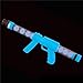Deluxe Glow Blue Ping Pong Ball Shooter Moon Blaster Gun