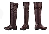 Telacos Attack on Titan Shingeki No Kyojin Cosplay Shoes Boots Brown/Black