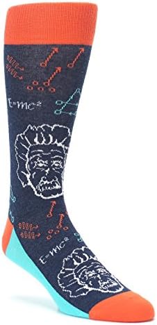 Statement Sockwear Einstein Math Genius Novelty Men's Dress Socks