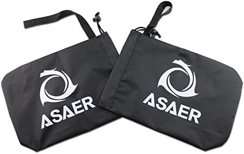 ASAER Mirror Snow Cover - Auto Side Mirror Ice / Snow / Frost Guard Protector Keeping Snow Ice off from Mirror - BONUS Cloth - Durable - Fit Most of the Cars Wing Mirrors (black)