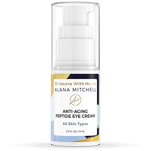 Anti Aging Eye Cream For Dark Circles and Under Eye Bags By Alana Mitchell Skin Care The Best Natural Firming Peptide Eye Cream For Wrinkles, Puffiness – Use Daily As Moisturizer For Eyes and Face