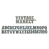 Sizzix Sizzlits Decorative Strip Alphabet Die - Vintage Market by Tim Holtz