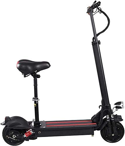 Electric Scooters Adult Foldable, 200 Kg Max Load With Seat 10 Inch 50km/H, Lithium Battery 48V 18AH, 2400W Dual Motor Drive With LED Light And HD Display