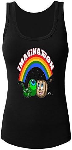 Tiny Box Tim and Septiceye Sam Custom Women's Tank Top Sleeveless Tee by Hkhoodies (Black)