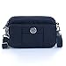 Essential Phone Belt Clip Waist Hip Pack Travel Messager Purse Crossbody Bag 3 Way Universal Water Resistant(Horizontal-Black)